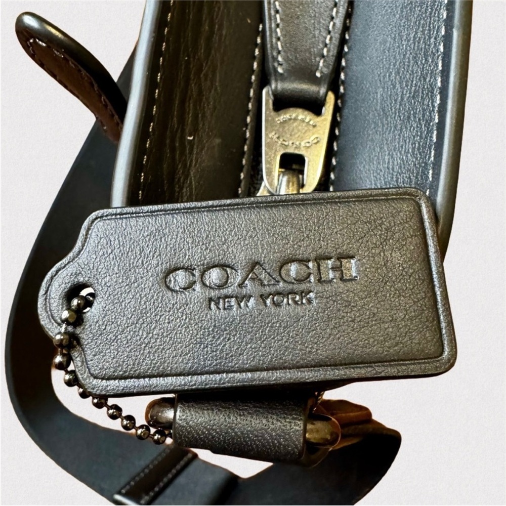 Coach Black Sailboat Print Men's Bag - Picture 6 of 13